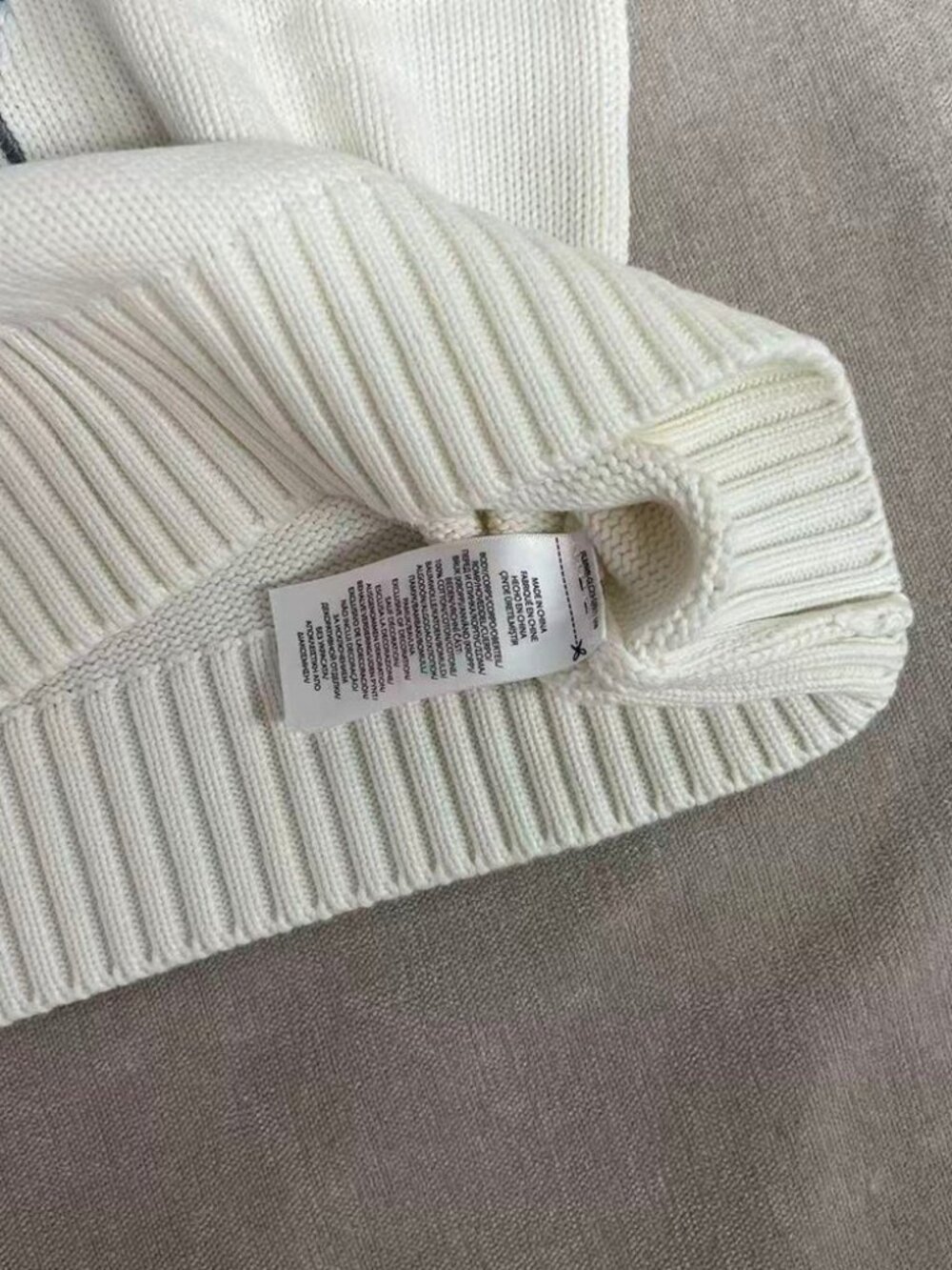 Polo Ralph Lauren Golf Bear White Crewneck Knit Sweater - Picture 6 of 8